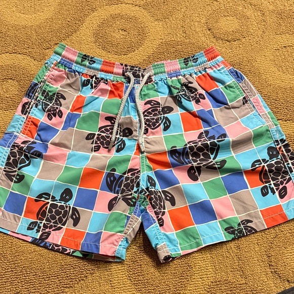 Vilebrequin Colorful Turtle Print Men's Bathing Suit - Picture 1 of 1